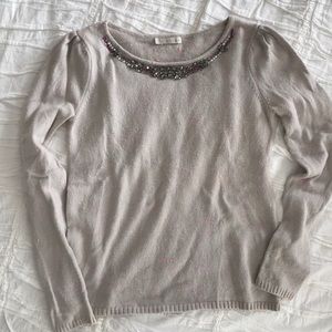 Nordstrom’s Hinge jeweled sweater sz XS/S